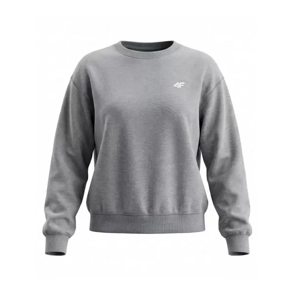  Damen-Sweatshirt 4F WMM00TSWSF2534 KALTE HELLGRAUE MELANGE 