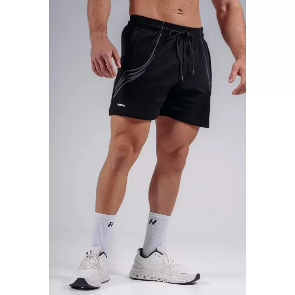  Übergroße Trainingsshorts NEBBIA PRIMAL 876 SCHWARZ 