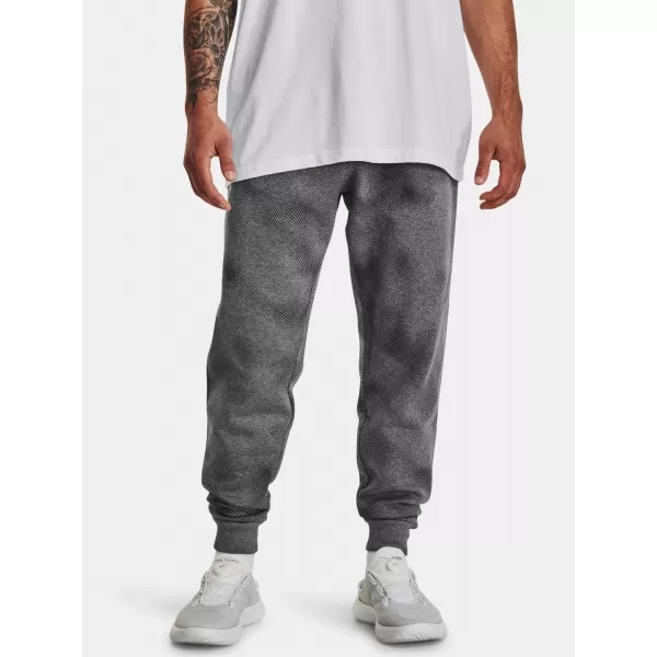  Herren-Jogginghose UNDER ARMOUR UA RIVAL FLEECE PRINTED JGRS 1379777-025 GRAU 