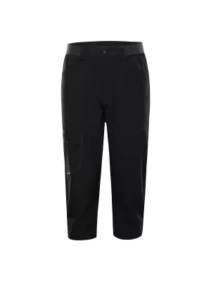 Caprihose für Herren ALPINE PRO WEDER 2 SCHWARZ