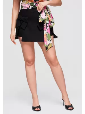 Damen-Shorts OMBRE OW-ST-E0013 SCHWARZ