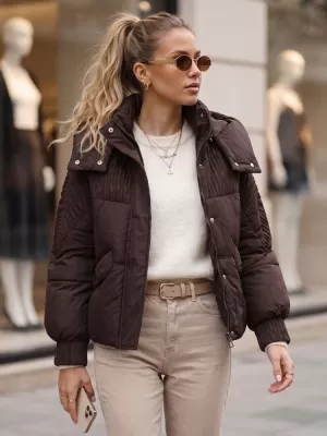 Damenjacke DSTREET TY6039 BRAUN