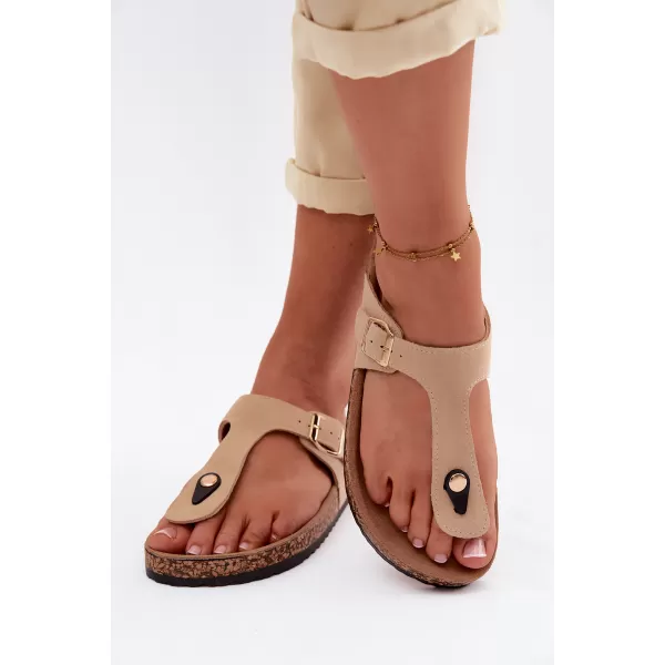  Damen-Flip-Flops BOTO 26SD21-101 BEIGE 