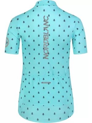 Damen-Radtrikot NORDBLANC TREES NBSLF8085 BLAU