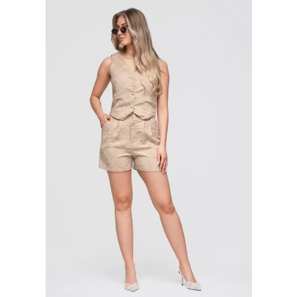  Damen-Shorts OMBRE OW-ST-E0019 TAUPE 