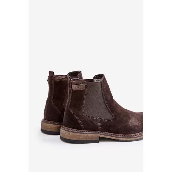  Herren-Stiefeletten BIG STAR SHOES OO174155 BRAUN/BEIGE 