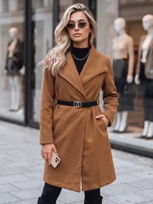 Damenmantel DSTREET NY0641 KARAMELL