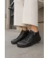 Damenstiefeletten aus Leder EVENTO 26PB18-562 SCHWARZ