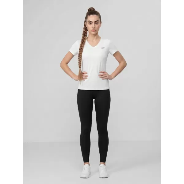  Damen-T-Shirt 4F WMM00TTSHF3307 WEIß 