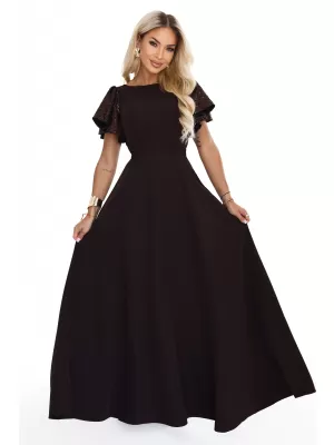 Kleid NUMOCO MIRELLA 694-2 SCHOKOLADENBRAUN