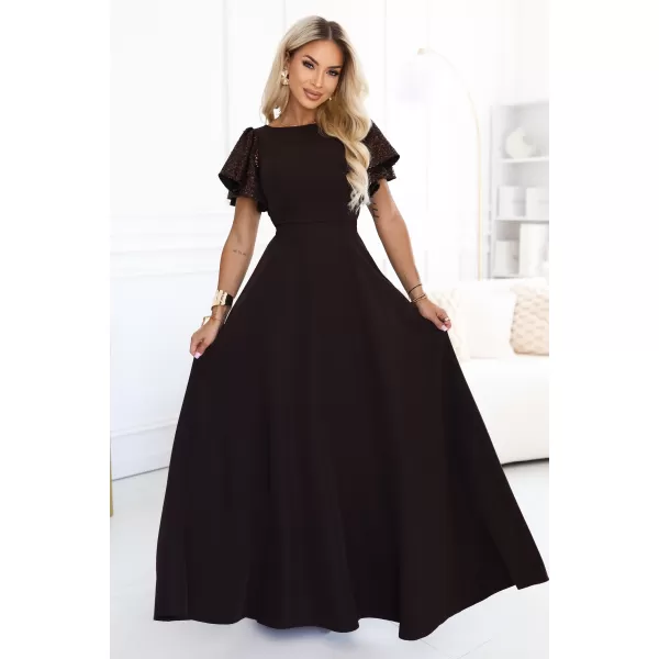  Kleid NUMOCO MIRELLA 694-2 SCHOKOLADENBRAUN 