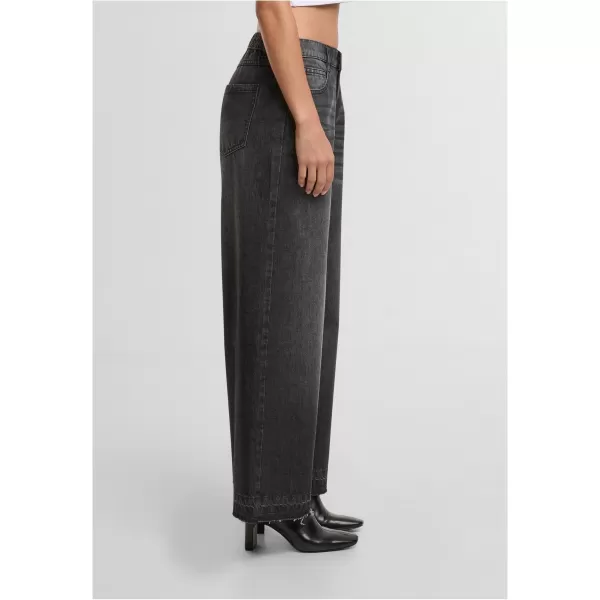  Damenhosen URBAN CLASSICS TB7712 SCHWARZ GEWASCHEN 