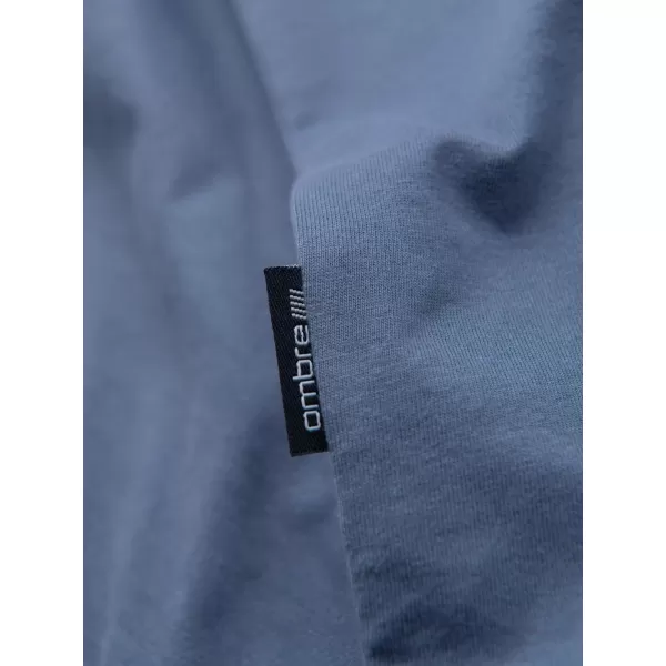  Herren-T-Shirt OMBRE OM-TSBS-0268 WEIß/GRAPHIT/BLAUER DENIM 
