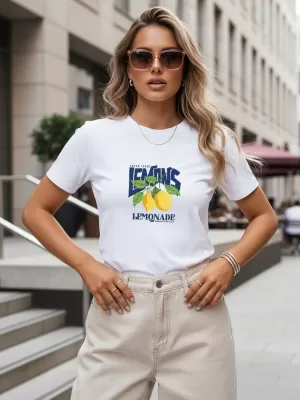 Damen-T-Shirt DSTREET NX8033RY-WH WEIß