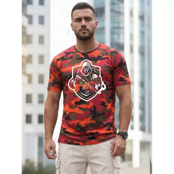  Herren-T-Shirt DSTREET NX2003R-OR-M ORANGE 