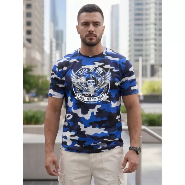  Herren-T-Shirt DSTREET NX2004R-BL-M BLAU 
