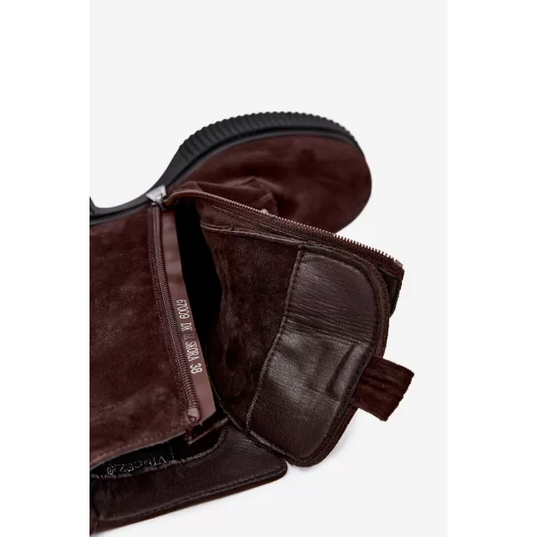  Damen-Stiefeletten VINCEZA 67009 BRAUN 