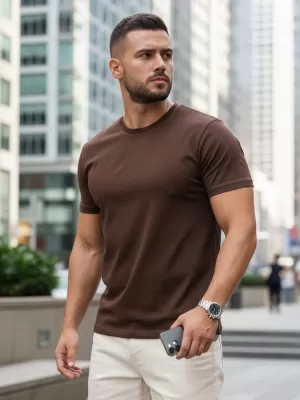 Herren-T-Shirt DSTREET RX5679 BRAUN