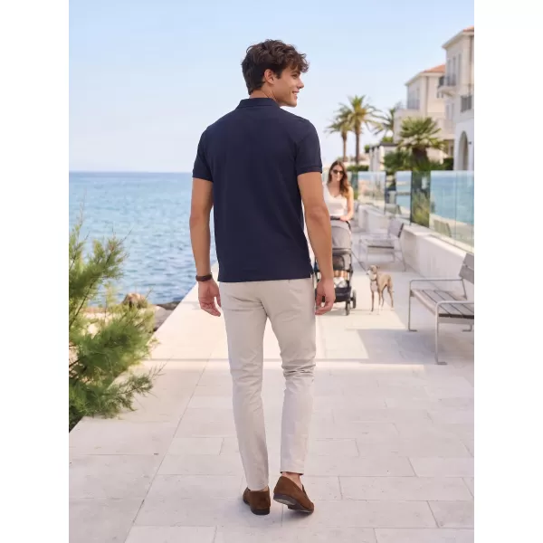  Herren-T-Shirt mit Kragen ALTISPORT NP/ALMST90601 SCHWARZER OPAL 