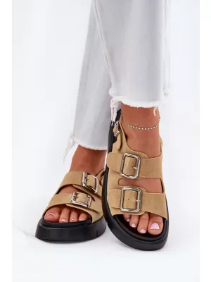 Damensandalen BIG STAR SHOES RR274665 BEIGE