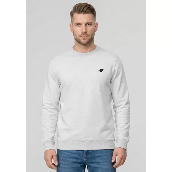  Herren-Sweatshirt 4F WMM00TSWSM2549 KALTE HELLGRAUE MELANGE 