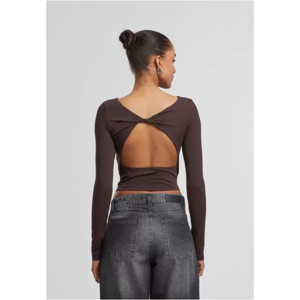  Damen-T-Shirt URBAN CLASSICS TB7721 WARM/BRAUN 
