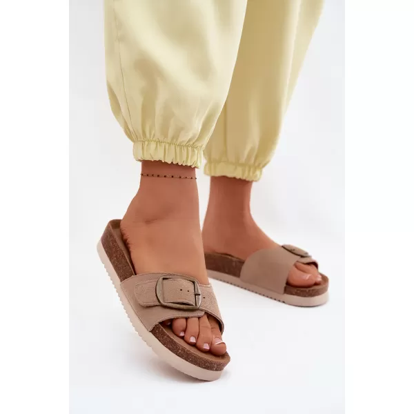 Damenhausschuhe BOTO 2833 KHAKI 