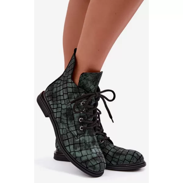 Damen-Stiefeletten ARTIKER 55C1325 GRÜN/SCHWARZ 