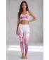 Lange Premium-Leggings für Damen (neue Größen) ALTISPORT VOJ/ALW083LEG05 WEIß ROSA