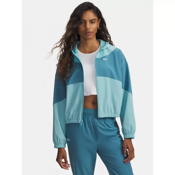  Damenjacke UNDER ARMOUR RIVAL WOVEN JKT HD 6004849-425 BLAU 