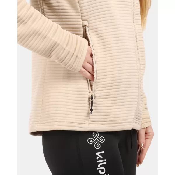  Fleece-Sweatshirt für Damen KILPI TANALI-W 1L0202KI BEIGE 