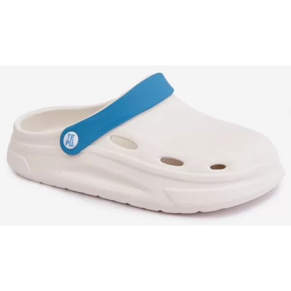  Damenhausschuhe BOTO C73A215 WEISS/BLAU 