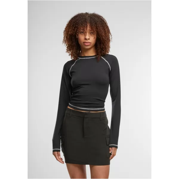  Damen-T-Shirt URBAN CLASSICS TB7730 SCHWARZ 