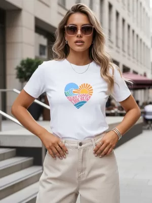 Damen-T-Shirt DSTREET NX8051RY-WH WEIß