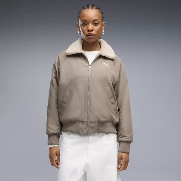  Damenjacke PUMA REVERSIBLE BLOUSON HIGH LOFT LINING JACK 69456681 MAUSGRAU 