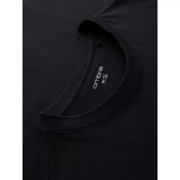  Herren-T-Shirt OMBRE OM-TSPT-0286 SCHWARZ 
