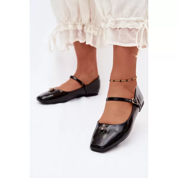  Ballerinas für Damen BOTO 6672-1 SCHWARZ 