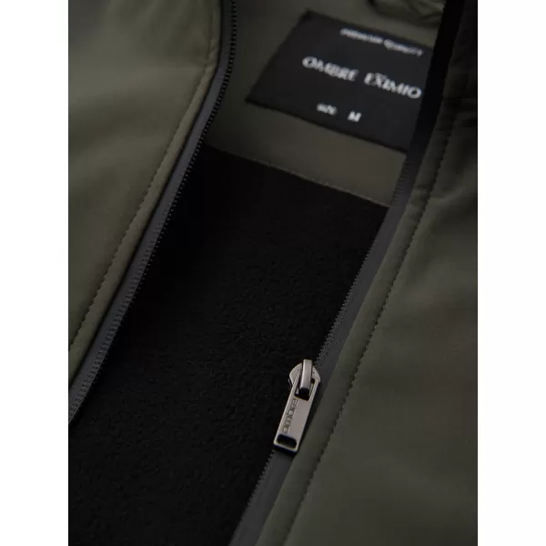  Kapuzenjacke für Herren OMBRE OM-JANP-0233 DUNKLES OLIV 
