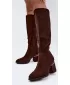 Damenstiefel S.BARSKI HY62-8122 SCHOKOLADE