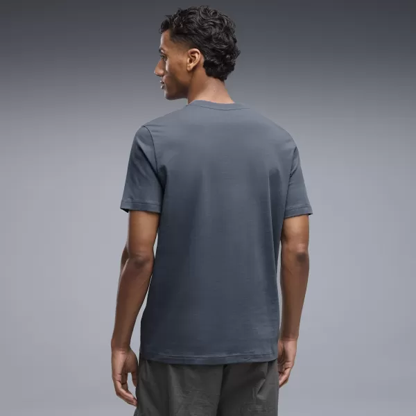  Herren-T-Shirt PUMA GRAPHICS 2 COLOR SMALL NO. 1 LOGO TEE 68471737 ABENDBLAU 