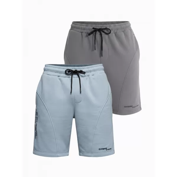 Herren-Shorts OMBRE Z127 HELLBLAU/GRAU 