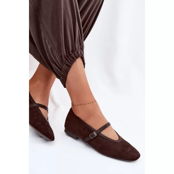  Ballerinas für Damen BOTO D-179 KAFFEE 