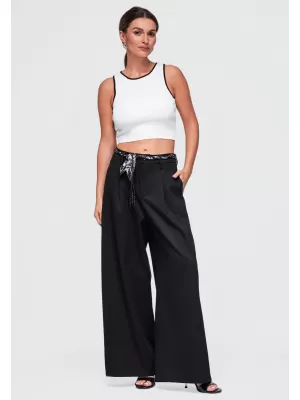 Damenhosen OMBRE OW-PA-E0020 SCHWARZ