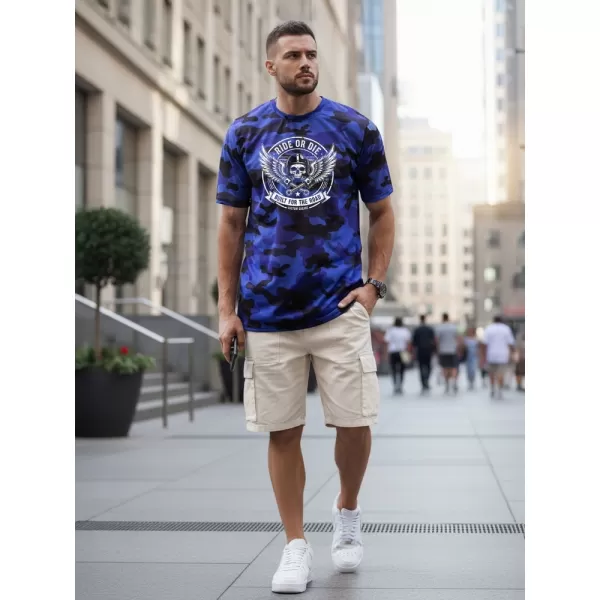  Herren-T-Shirt DSTREET NX2004R-RB-M BLAU 