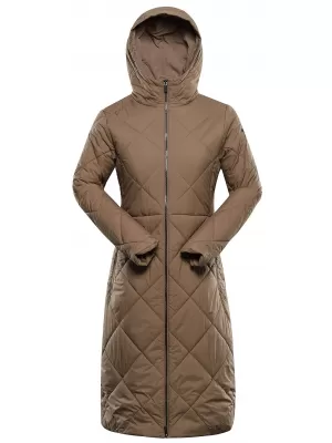 Wintermantel für Damen ALPINE PRO STAWA SEPIA-TÖNUNG