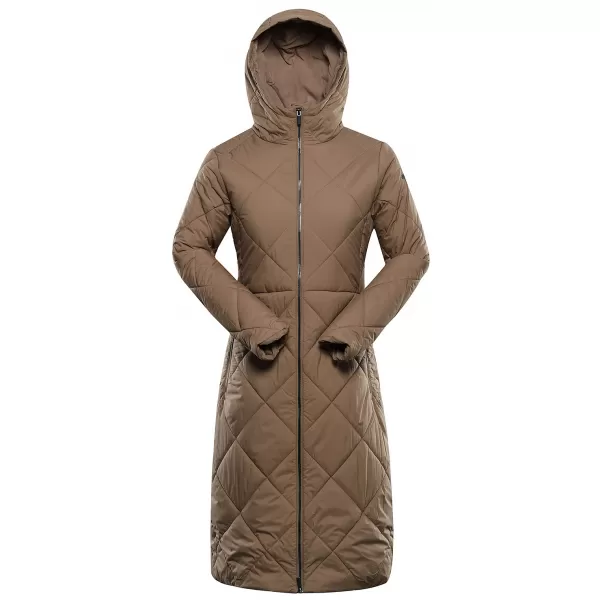  Wintermantel für Damen ALPINE PRO STAWA SEPIA-TÖNUNG 