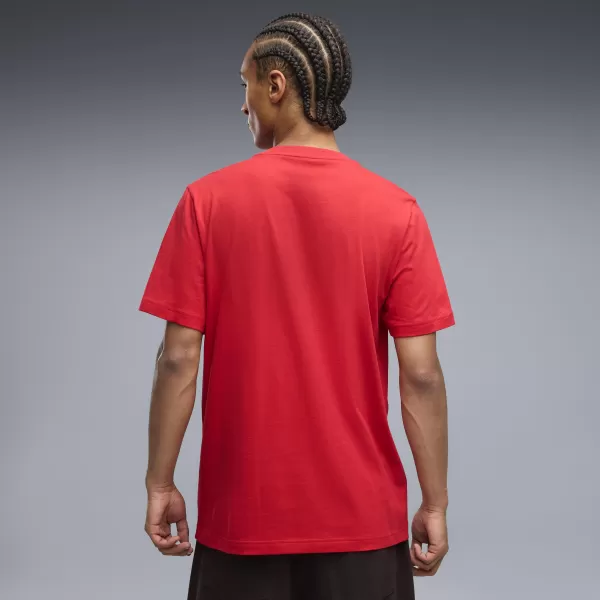  Herren-T-Shirt PUMA GRAPHICS BOX TEE 69436611 FÜR ALLE ZEITEN ROT 