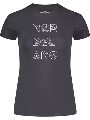 Damen-T-Shirt NORDBLANC RESCUE NBSLT8178 GRAU