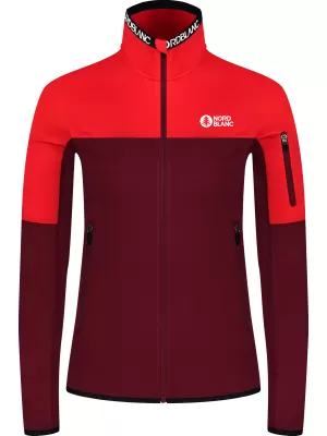 Powerfleece-Sweatshirt für Damen NORDBLANC IDOL NBSFL8337 BURGUND