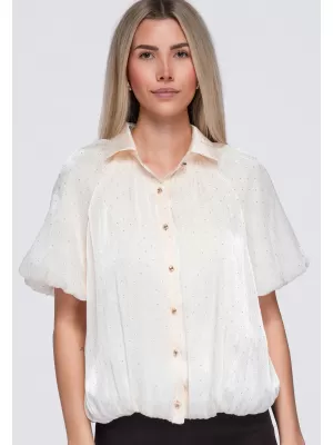 Damenhemd OMBRE OW-SH-E0068 BEIGE